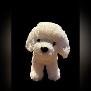 Douglas Cuddle Toys Bichon Frise Plush Dog 6-7” Realistic White Stuffed Animal